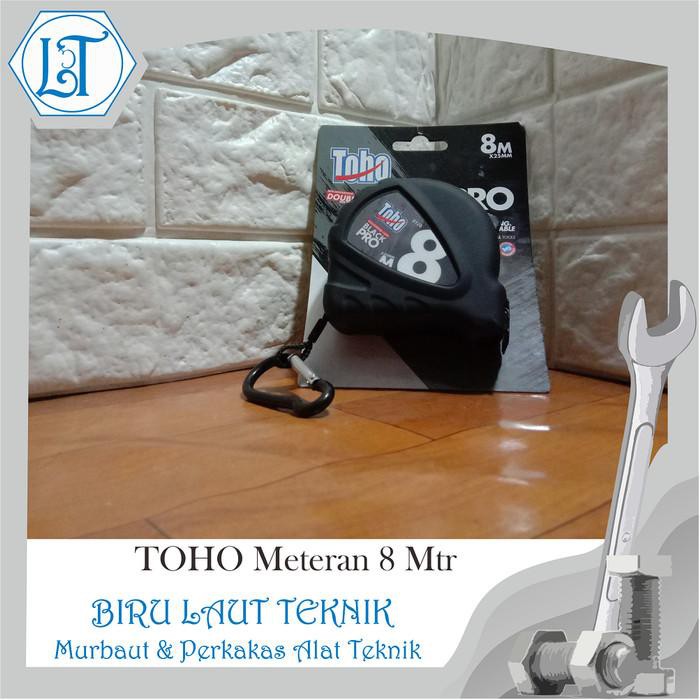 Perkakas TOHO Meteran 8 Meter Black Measuring Tape Murah