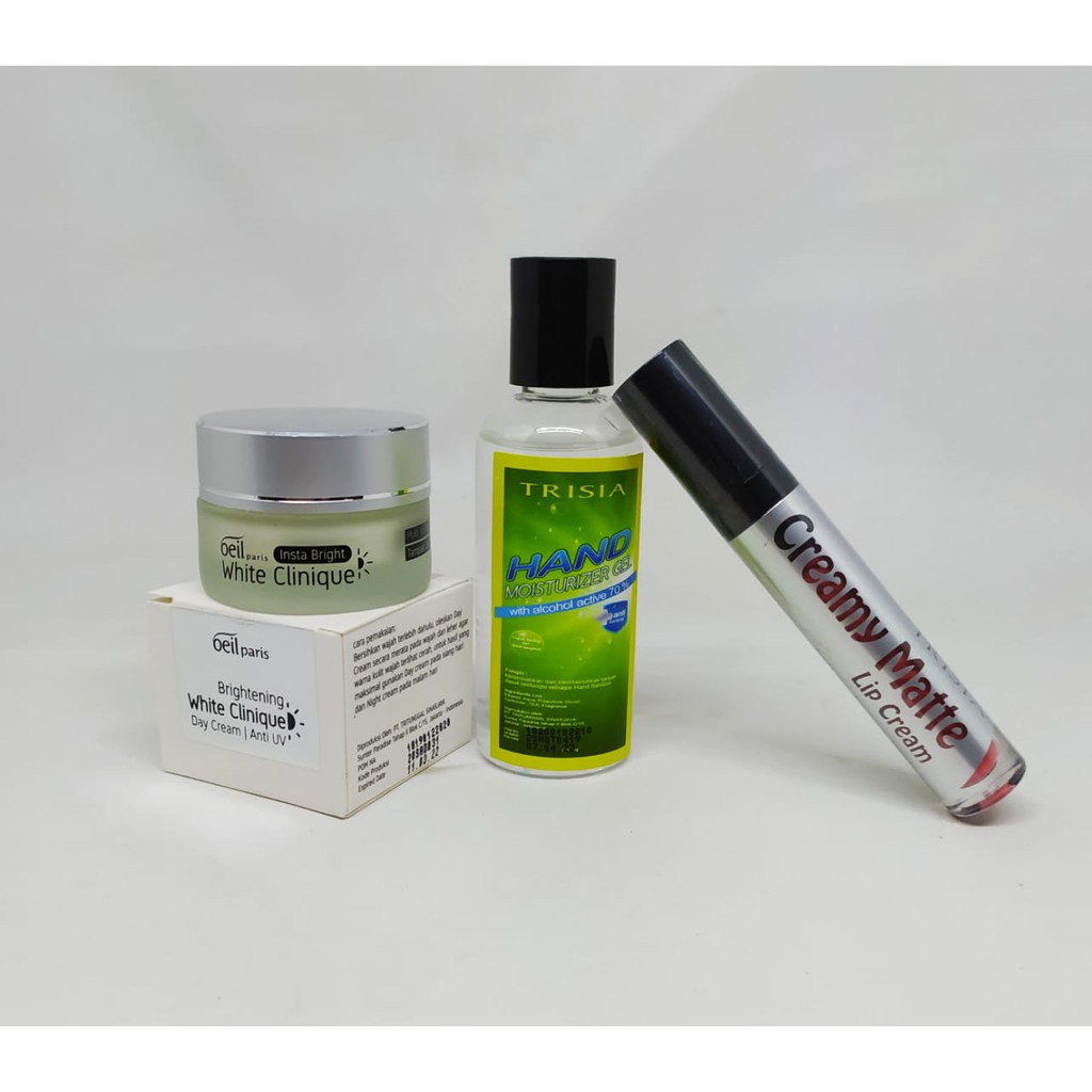 

Trisia Paket Lipcream dan Oeil Paris Day Free Hand Sanitizer