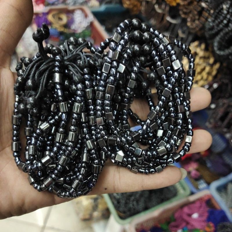 Gelang Tangan Batu Kerajinan Tangan lusinan isi 12pcs