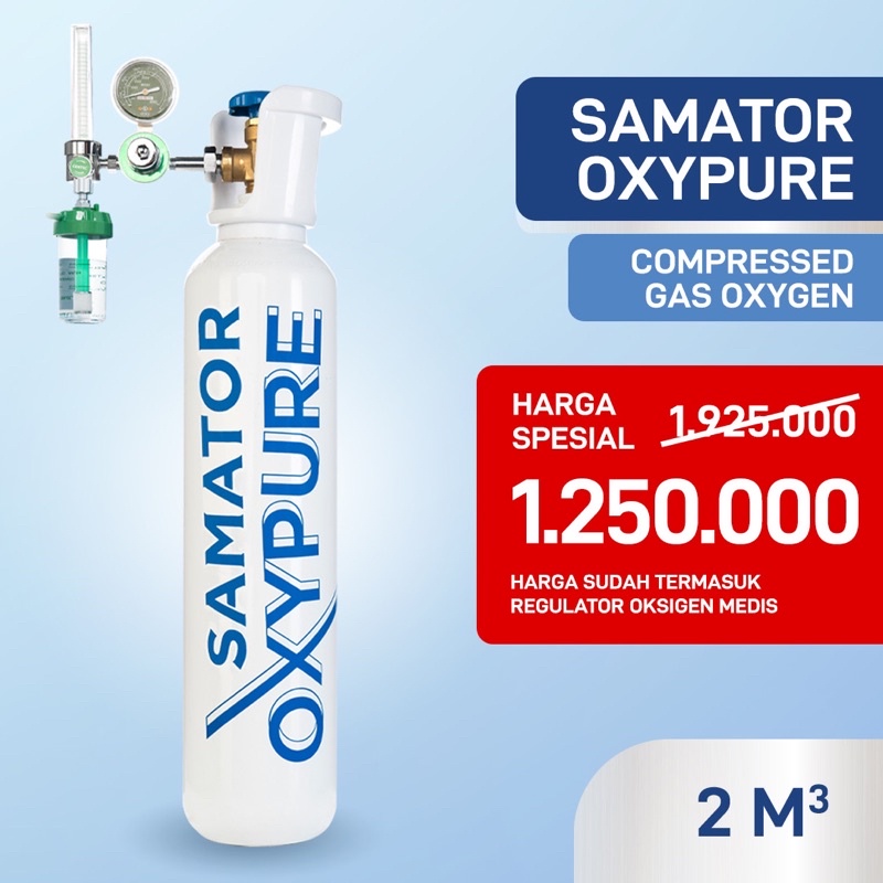 Tabung Gas Oksigen Samator Oxypure 2 M3