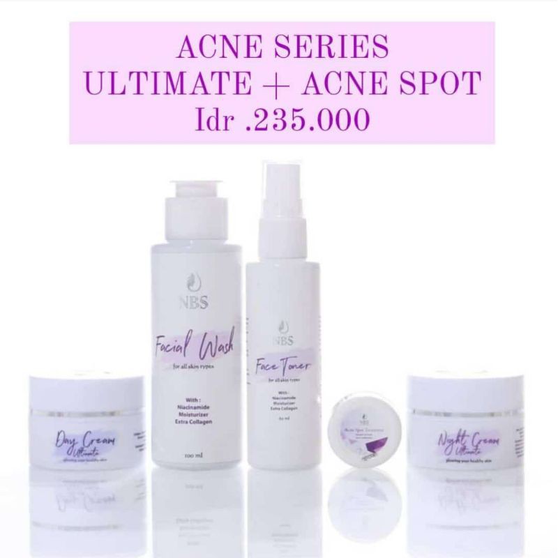 NBS SKINCARE PAKET ACNE GLOWING WAJAH