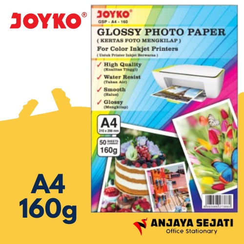 

Kertas Foto Glossy Joyko 160gr