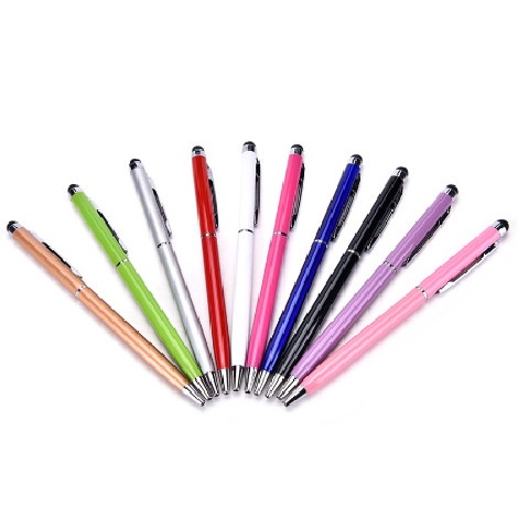 Stylus + Pen 2IN1 Ballpoint BOLPEN BULPEN POLPEN Pulpen Smartphone Hp Touchscreen Touch Screen Pena Sensitive Tablet