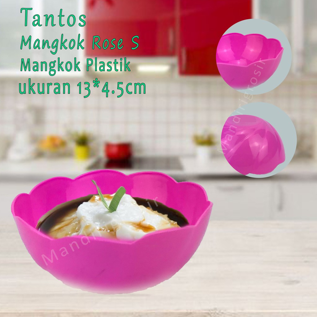 Mangkok bentuk bunga * Mangkok Rose S * Pink *5154