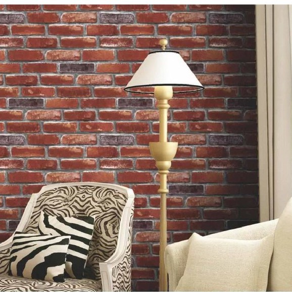 Wallpaper Dinding Motif Batu Bata Merah Wallpaper Milano