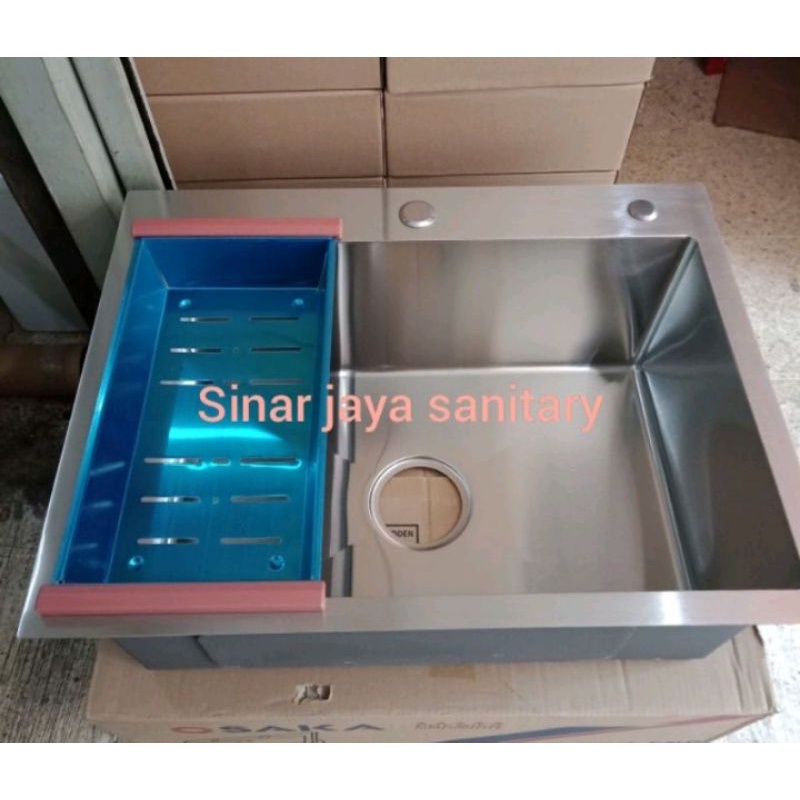 Kitchen sink Osaka 6045 stainless sus 304 / Sink 6045 stainless