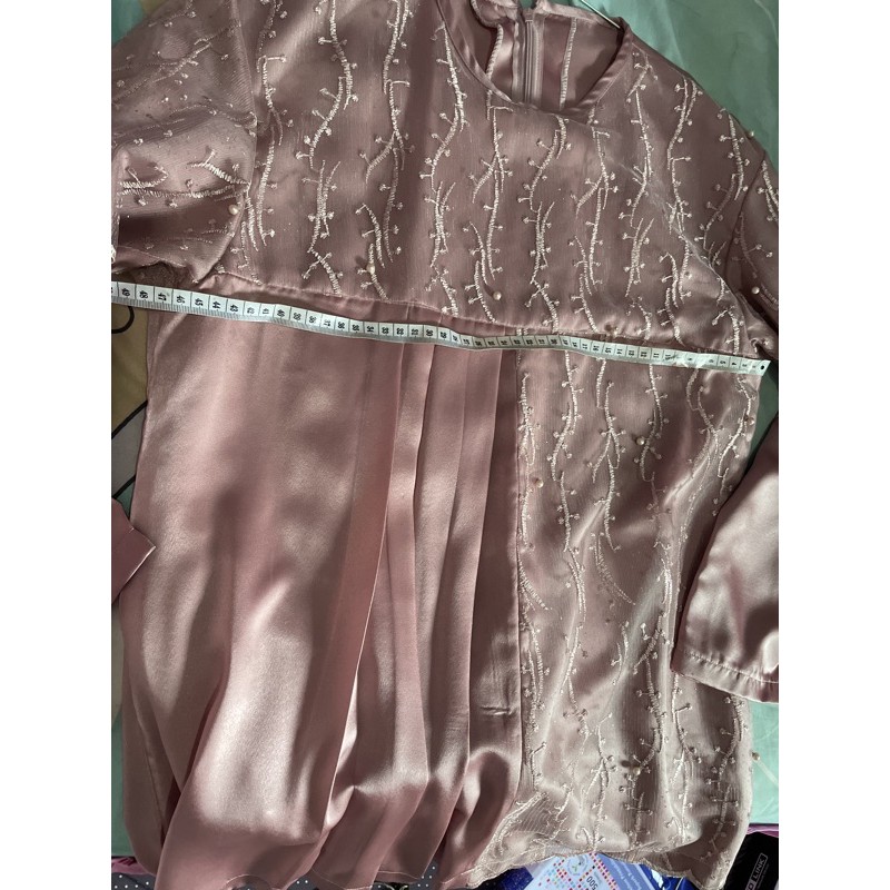 baju kondangan pink setcel