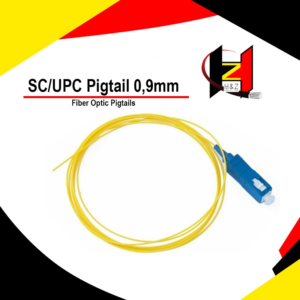 Pigtail SC UPC 0,9mm Single Mode/Panjang 1,5Meter Kabel Fiber Optik