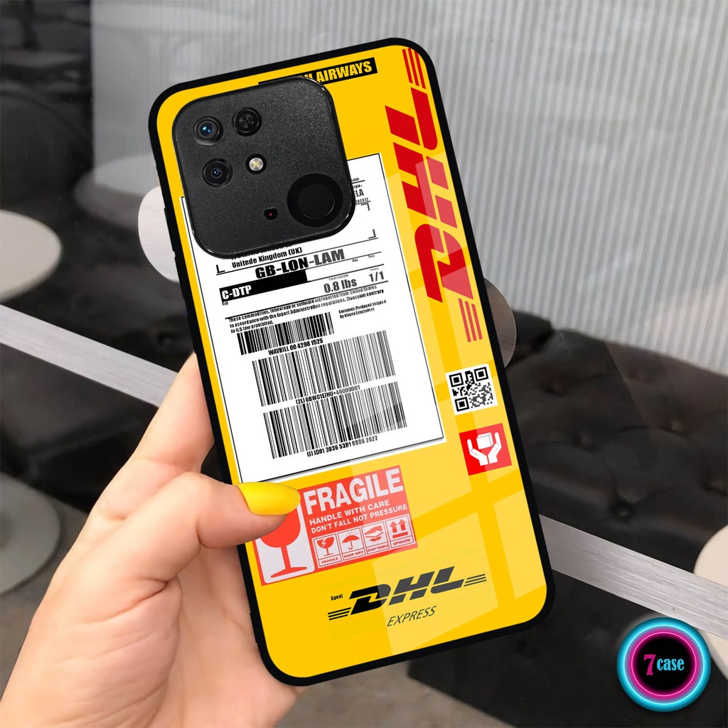 Case Kilau Glossy Xiaomi Redmi 10c | Casing Hp Redmi 10C | Motif Expedisi DHL