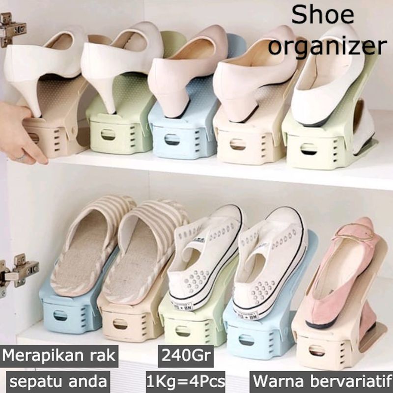 Rak penyimpanan Sepatu Susun Shoe Organizer Rak Sepatu