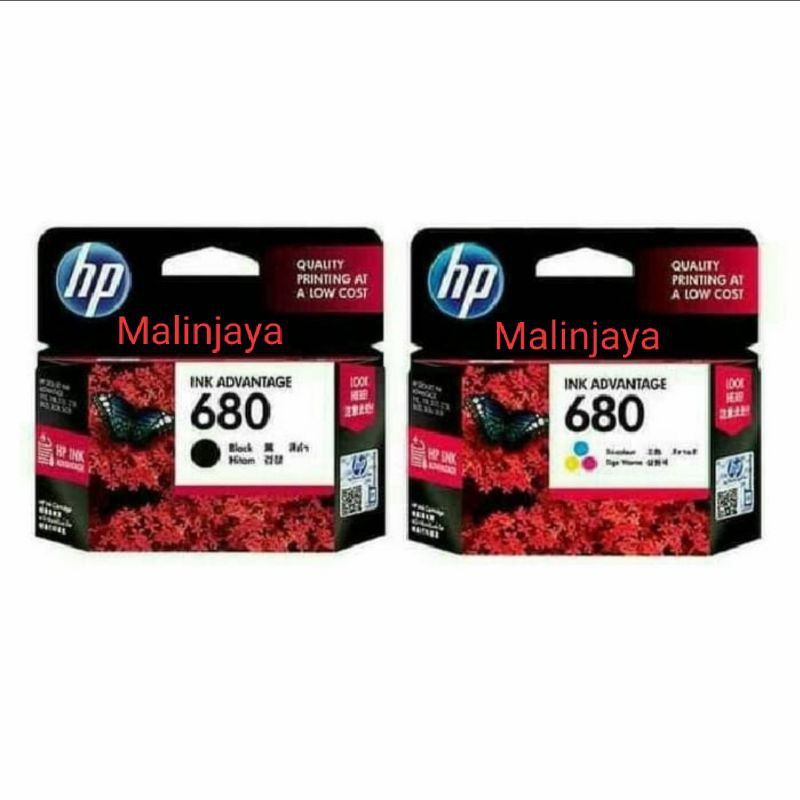Terlaris...!!Tinta Cartridge hp 680 Black-Colour original