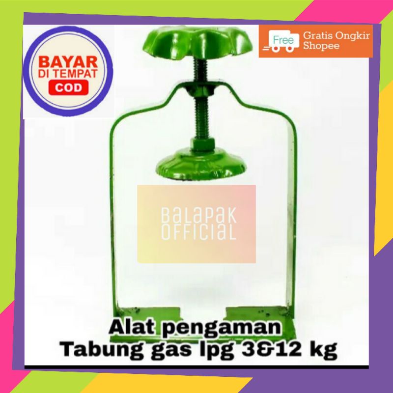 Pengaman Regulator Gas Elpiji 3Kg Anti Goyang Dan Bocor tabung 5-8kg Alat Pengunci Kepala