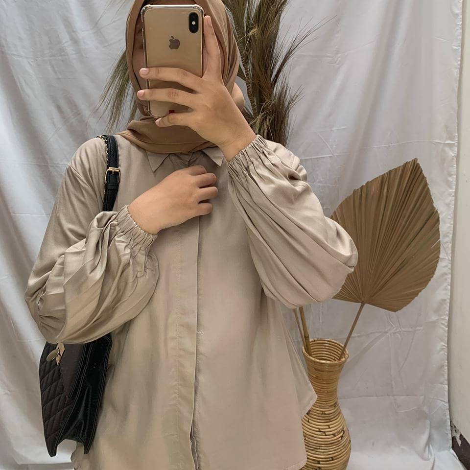 Kemeja Wanita / Amara Shirt Baju Formal Wanit Bahan Rayon Adem All Size Fit To L-5