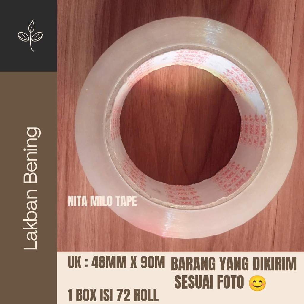 

LAKBAN BENING 48MM X 90M FULL SESUAI GAMBAR