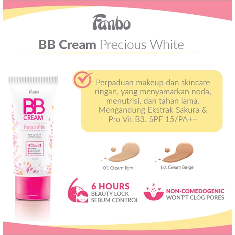 Fanbo Chocorush Lip Cream + BB Cream + TWC PW + Skin Goals Acne Free Serum Acne-3