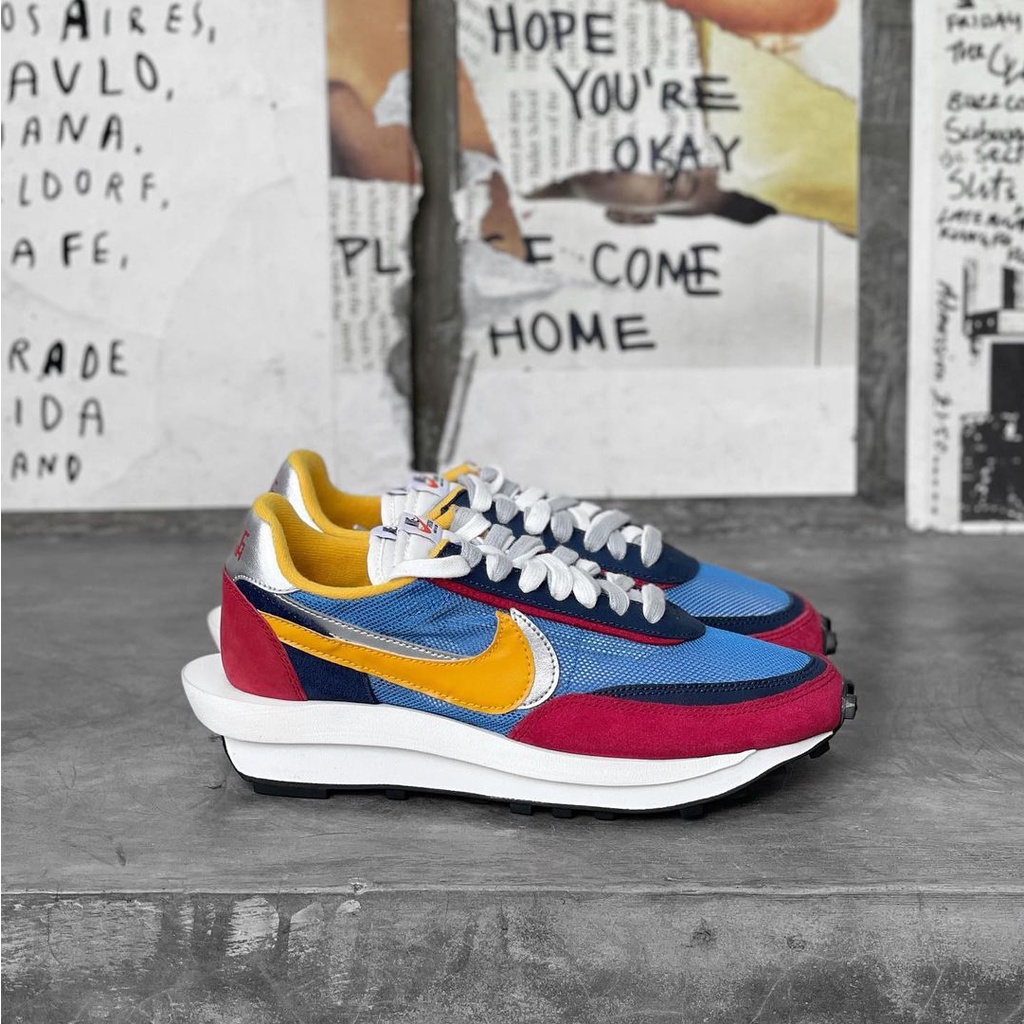 Nike LD Waffle Sacai Blue Multicolor 100% Original