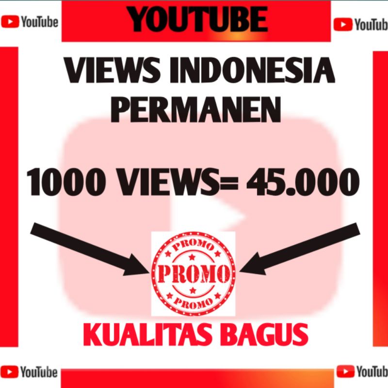 PROMO VIEWS YOUTUBE INDONESIA AKUN REAL