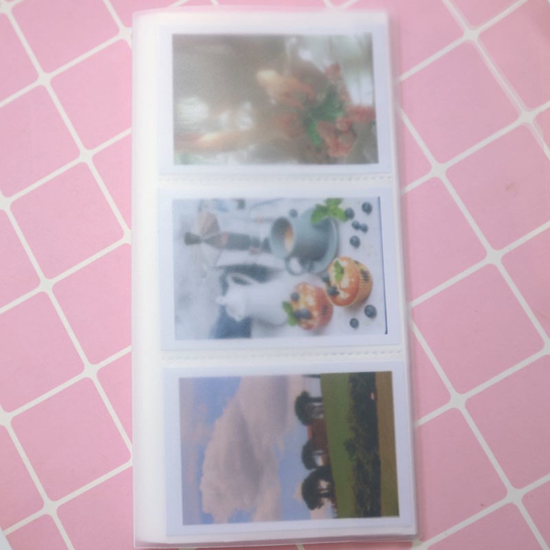 Album Foto Transparan 3inch Untuk 84pcs Mini Card Holder Organizer