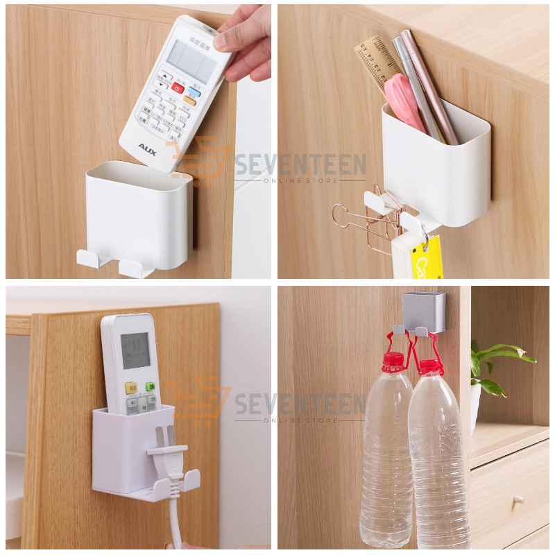 SEVENTEEN HOLDER HANDPHONE TEMPEL DINDING HOLDER HP REMOTE RAK CHARGER TEMPEL REMOTE TV AC TEMPAT CAS HP REMOTE RAK SERBAGUNA