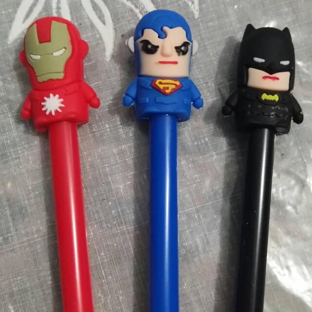 

PULPEN GEL / PEN GEL / SUPERHERO per satuan