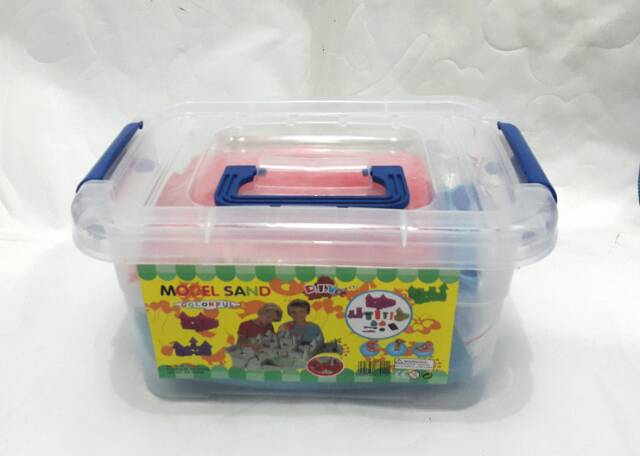 PROMO Paket Box Pasir 2Kg Magic Sand Mainan Pasir Ajaib Mainan Edukasi Anak