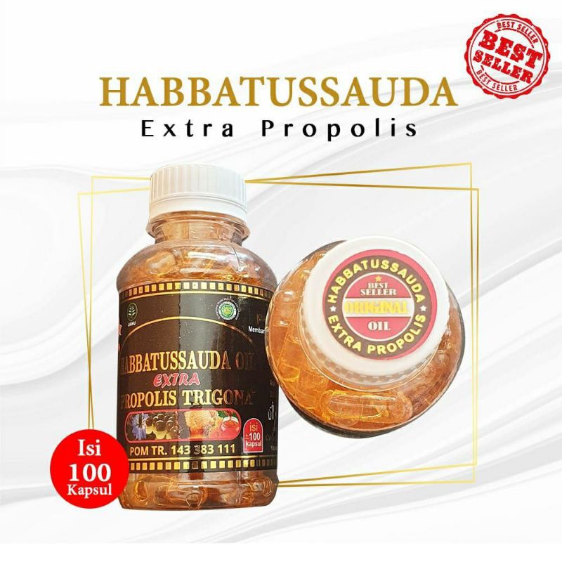 habatussaudah oil ektra pro propolis trigona isi 100 kapsul