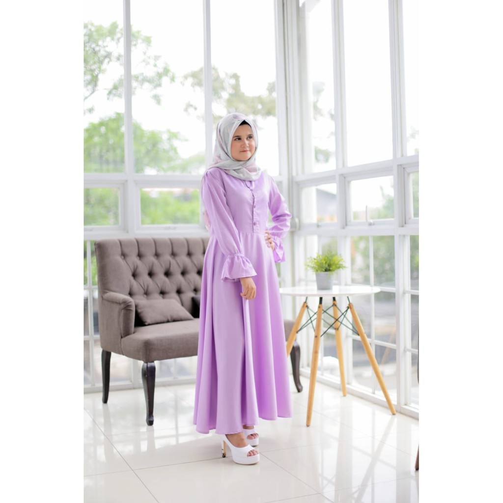 BAJU HIJAB RAFAIZ/DRESS MUSLIM/DRESS LAVA /COLOUR LAVENDER