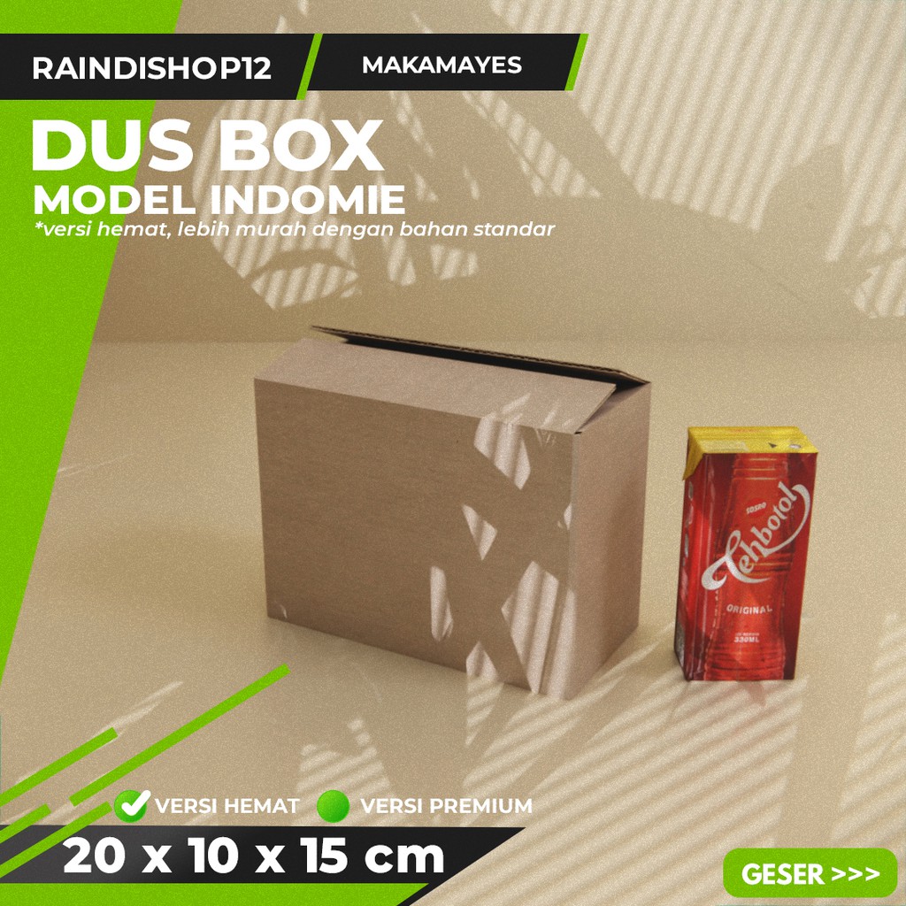 

BOX 20 X 10 X 15 CM KARDUS KOTAK KEMASAN PACKAGING KADO POLOS