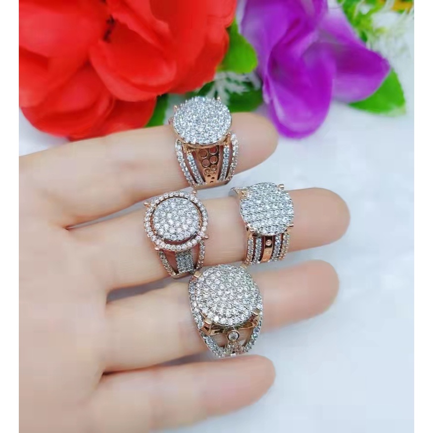 Cincin Kombinasi Permata Lapis Emas Perhiasan Xuping B48-51