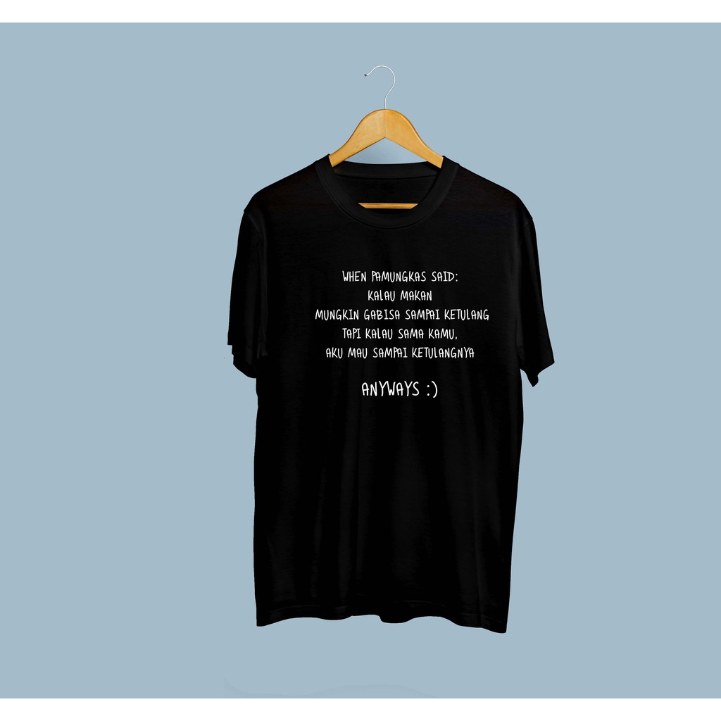 kaos custom lirik lagu