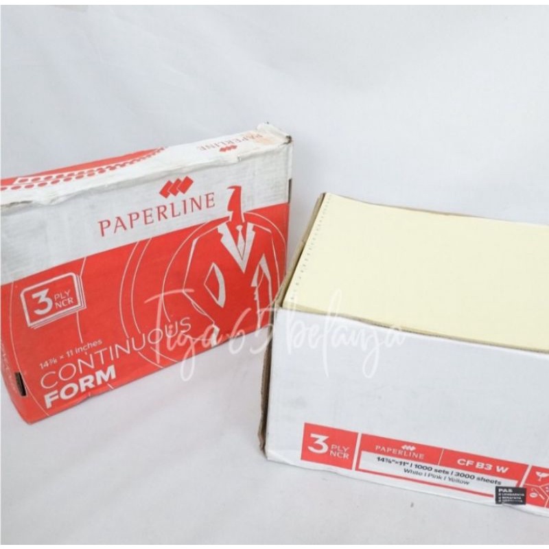 CONTINUOUS FORM 3 ply | Kertas Komputer Paperline 14 7/8 x 11 CF B3 W