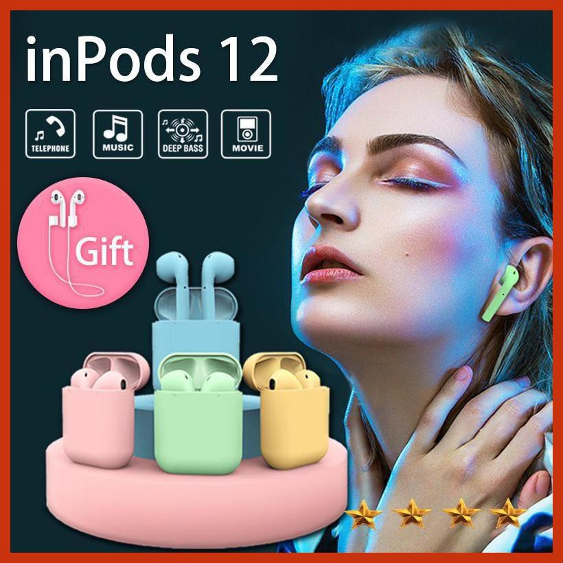 inPod I12/InPods Eleven TWS 5.0 Wireless Bluetooth Earphones Android IOS Bluetooth Headset Ear Pods