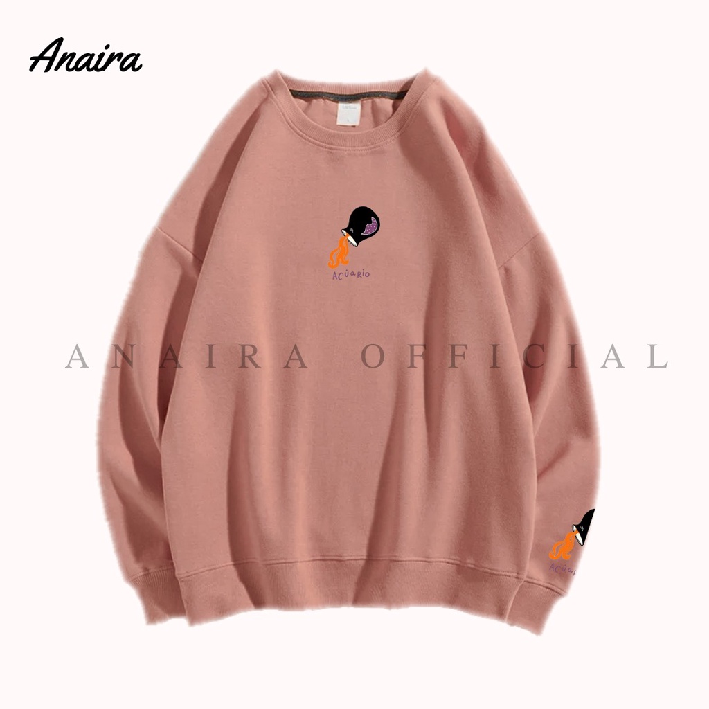 ACUARIO SWEATER CREWNECK WANITA ANAIRAOFFICIAL