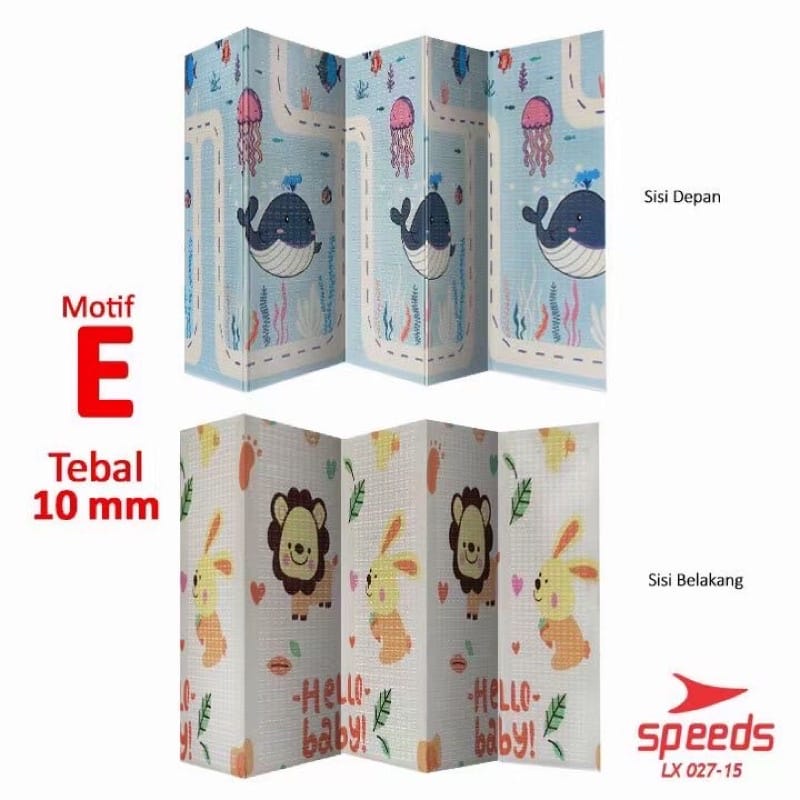 Playmat Lipat XPE Matras Karpet Anak Bayi UK 200X180CM (Tersedia varian ukuran)-E