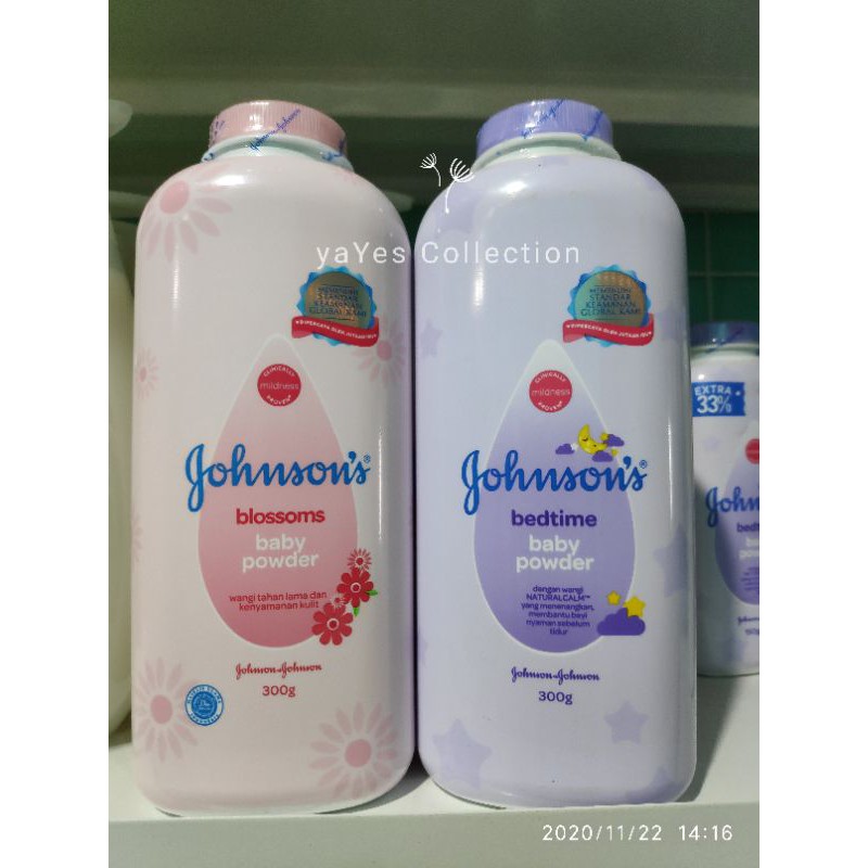 Johnson baby powder 300 gr bedak tabur serbuk bayi johnsons lembut Johnson's jonson blossoms bedtime