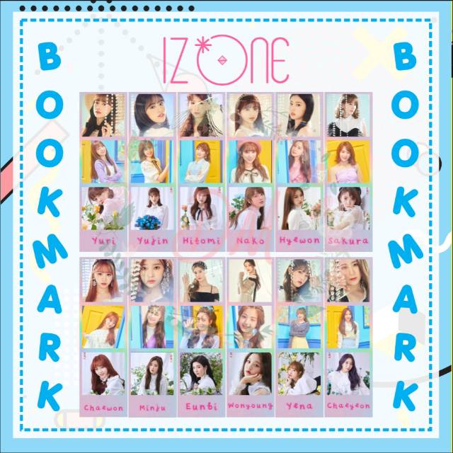 

Bookmark/Pembatas Buku (IZ*ONE / CUSTOM)