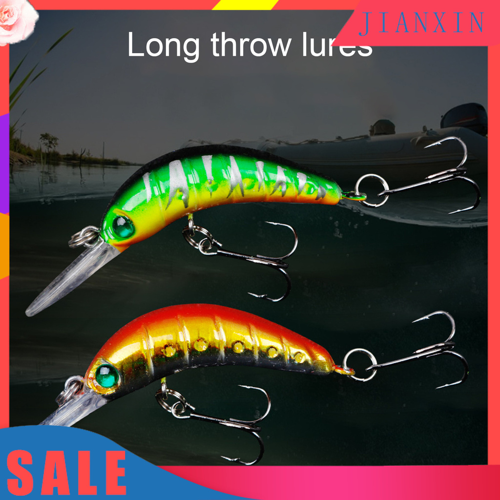 [Jianxin] Umpan Pancing Tiruan Bentuk Ikan Lidah Panjang 5cm Multi Warna