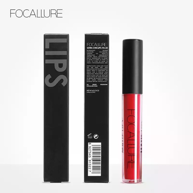 (READY &amp; ORI!) Focallure 15 Colors Lip Matte Liquid Lipstick / Focallure Ultra Chic 15 Colors FA24