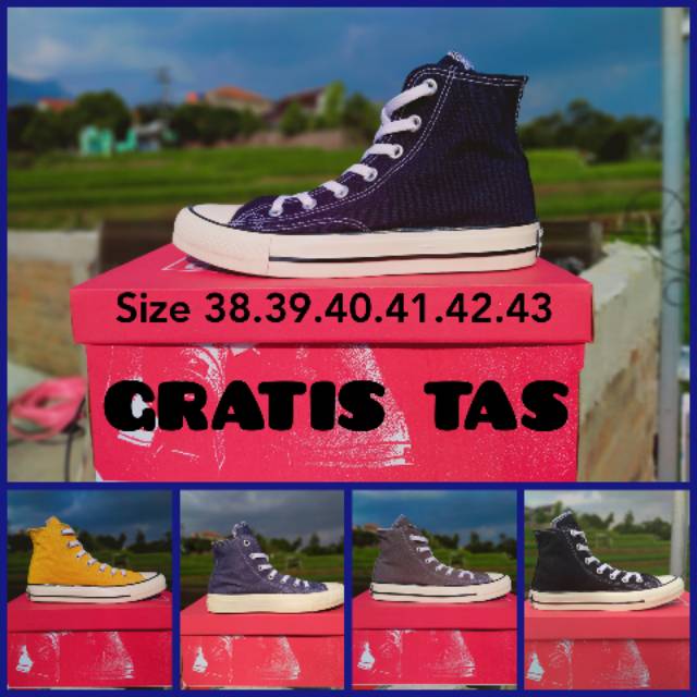 Sepatu Converse 70s premium BONUS TAS
