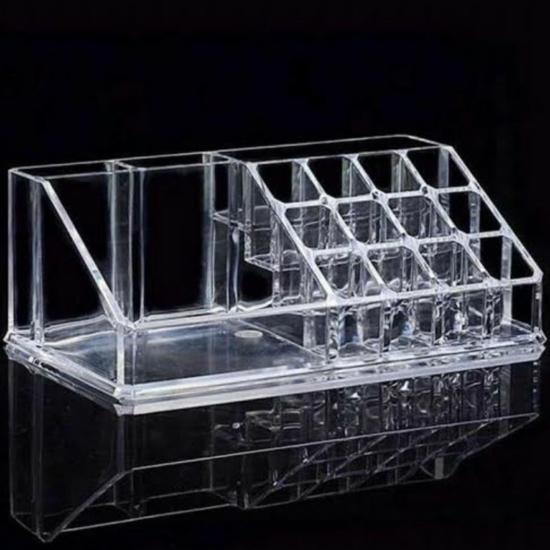 CRYSTAL CLEAR MAKE UP ORGANIZER STORAGE  TEMPAT MAKEUP BENING