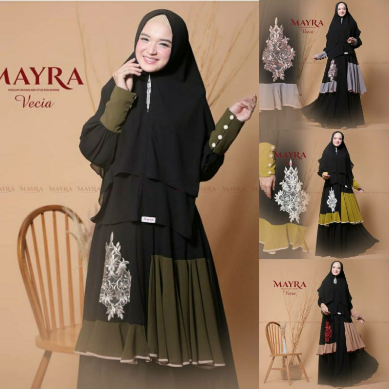 VACIA syari warna hitam by Mayra original