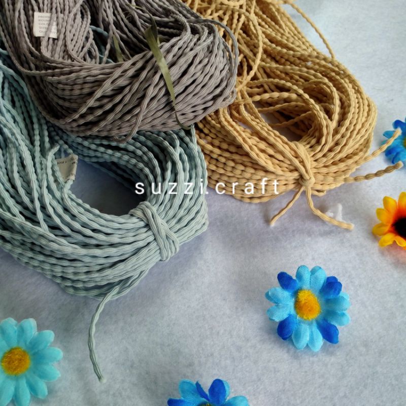 GROSIR Tali karet boba/ULIR  gembul tali padi perikat ±95 meter