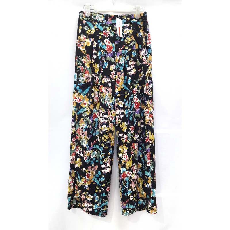 DAUKY CELANA WANITA PALAZZO ANEYYA CELANA MOTIF BUNGA BAHAN KATUN