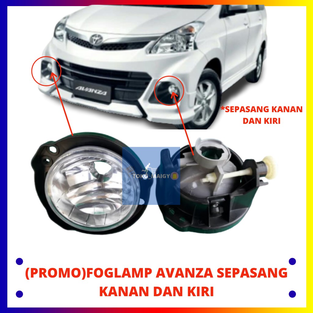 Lampu kabut foglamp all new avanza xenia 2012 2018/foglamp avanza foglamp avanza