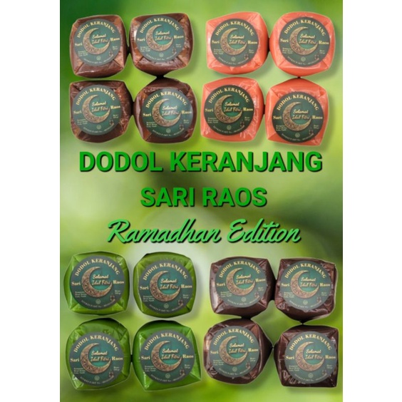 

HALAL Dodol Kue Keranjang Imlek Cina Sari Raos Nian Gao rasa ori pandan strawberry coklat mix