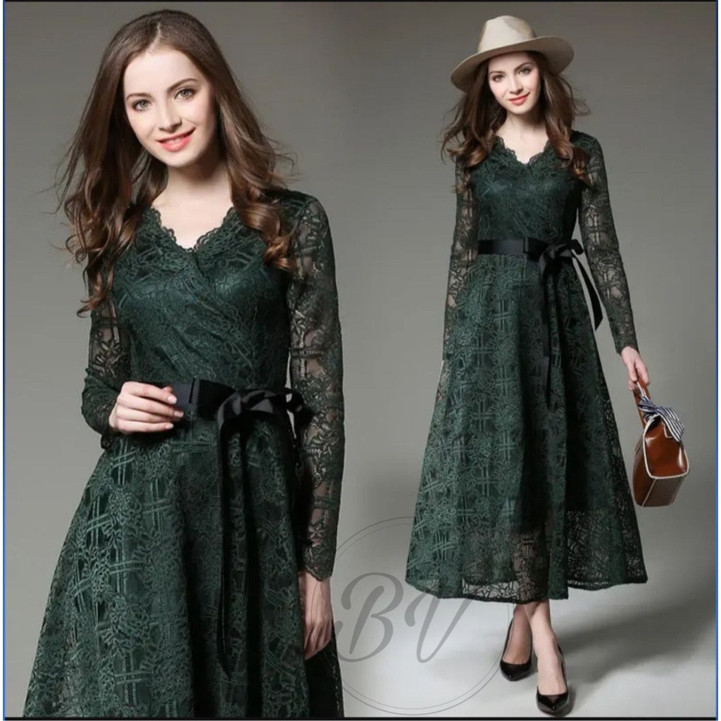 GH - DRESS WANITA BRUKAT AGNOLA / DRESS BRUKAT AGNOLA / BAJU DRESS WANITA KEKINIAN / DRESS BRUKAT KE
