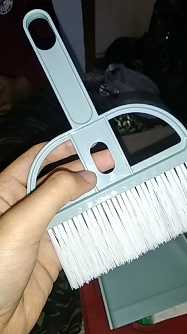 Sapu Set Mini Dustpan Serok Cikrak Kecil Sapu Lantai Kecil + Pengki Sapu Karpet Mobil Meja Laptop