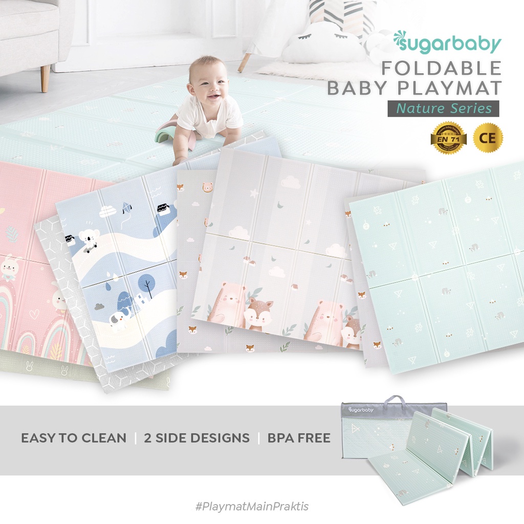 Sugarbaby Foldable Baby Playmat (Nature Series) / Playmat Lipat Anak