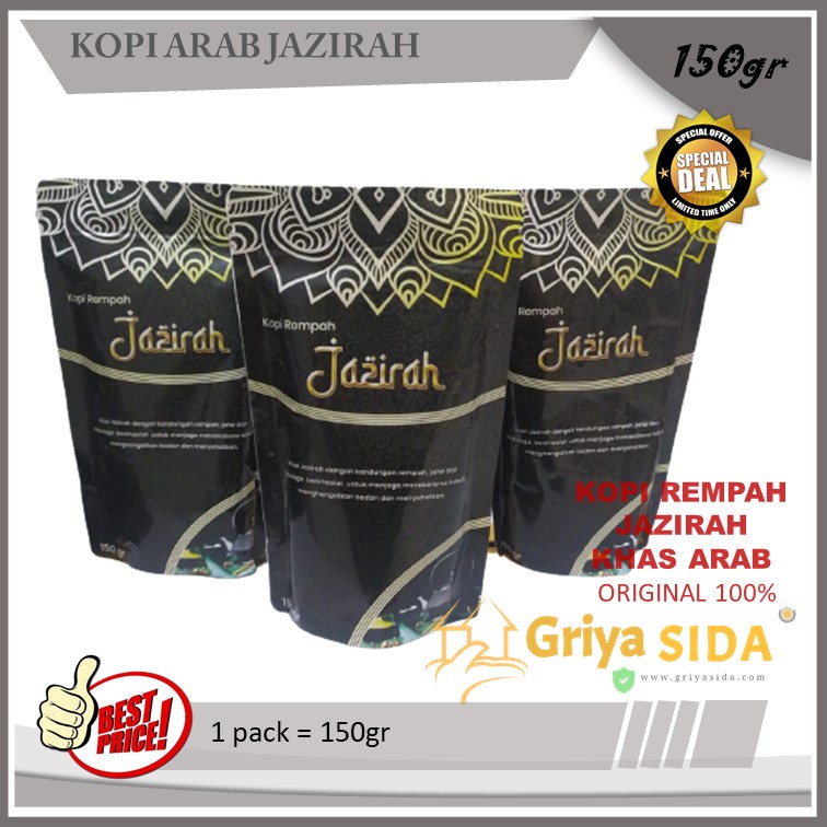 

Kopi Arab Kopi Rempah Jazirah 150gr khas Arab Premium Quality Harga PROMO!!