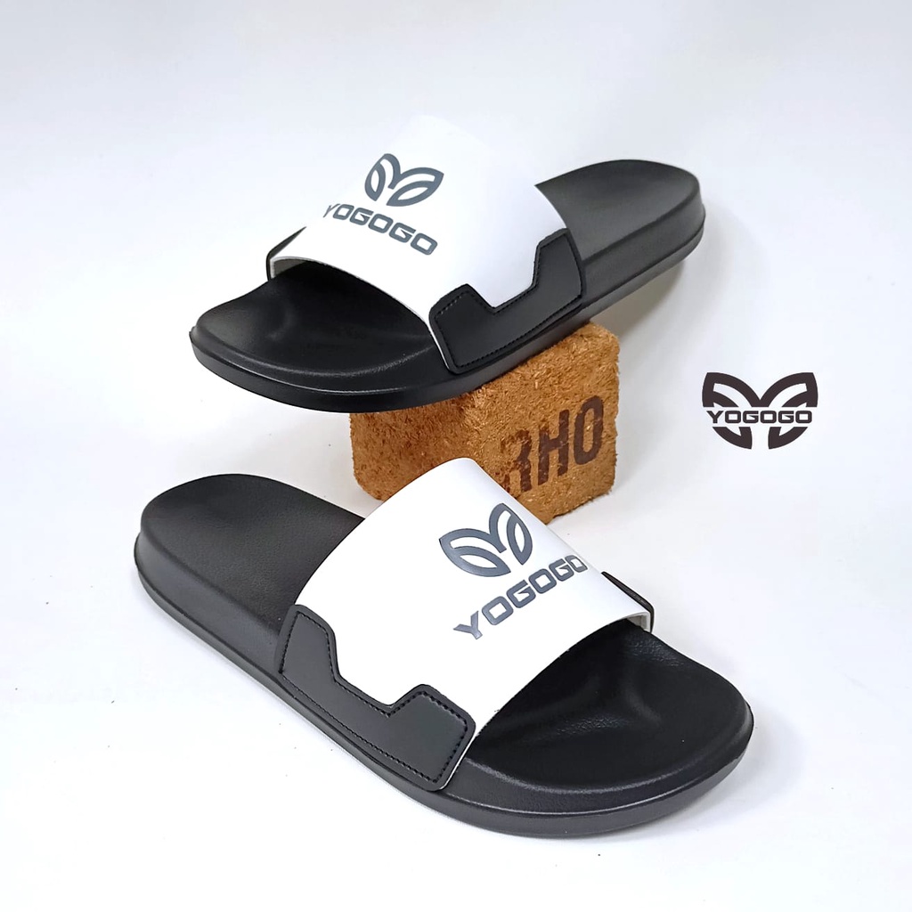 Sandal Slide Sendal Selop flip flop Yogogo Pria dan Wanita size 39-43 ( TIDAK BERAT )